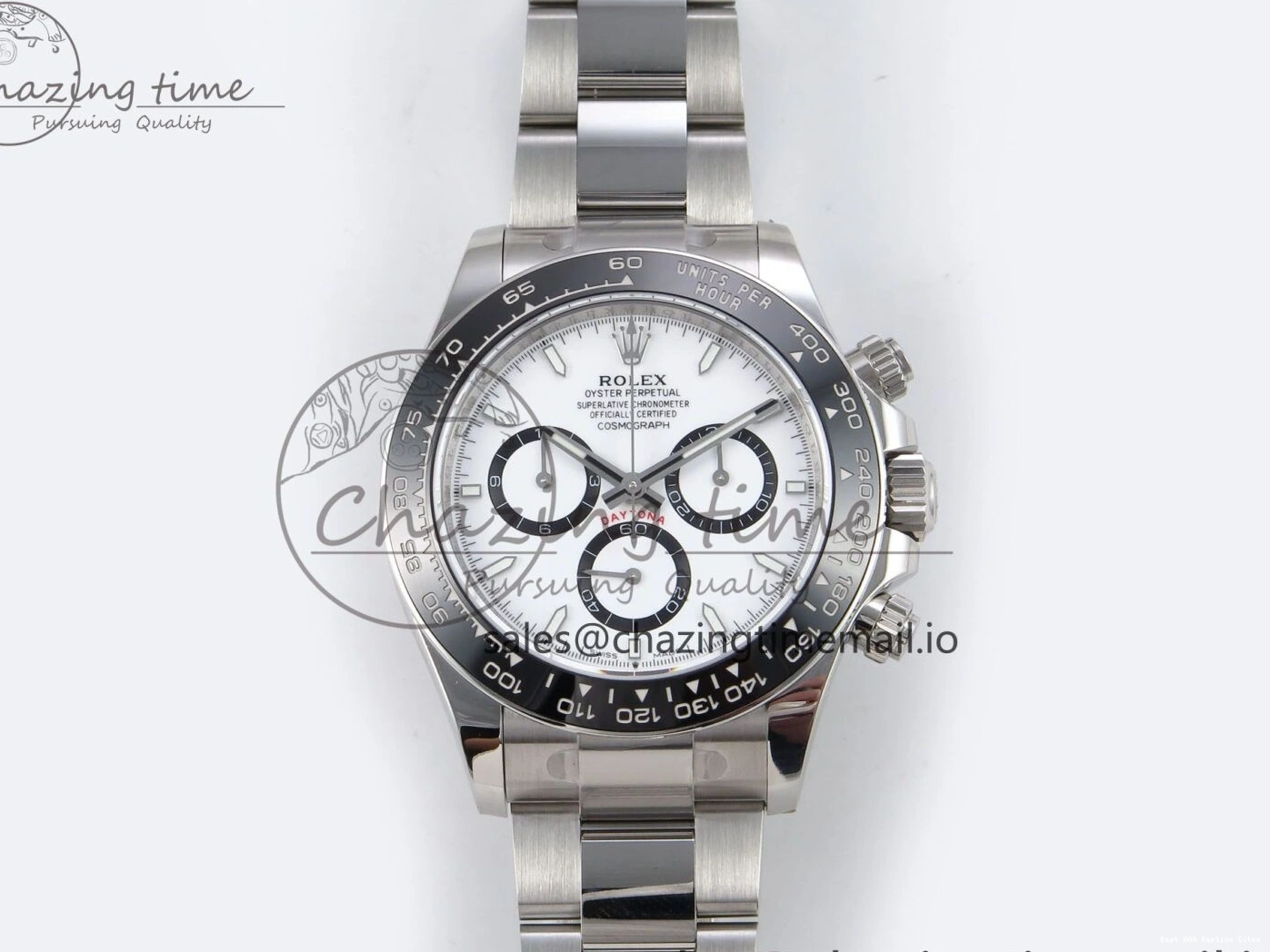 AAA Replica Watches SS SA EWEF 126500 Best White Dial Youthful Bracelet on Steel 1181 Edition Daytona 1:1 904L 0106